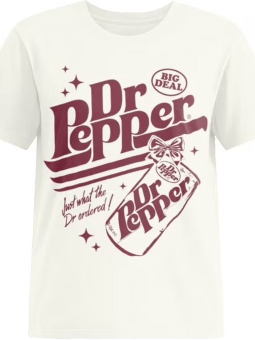 Dr Pepper Women's Graphic Tee with Short Sleeves